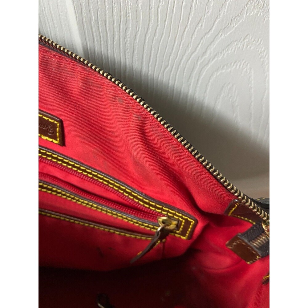 Dooney & Bourke Samba Leather Large Shoulder Satchel Black Pebble Grain Leather - Picture 10 of 15